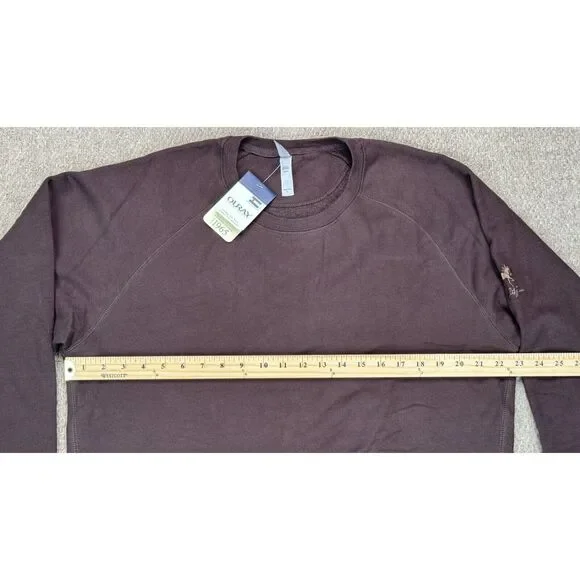 Ouray Sportswear Wild Fire Men's Long Sleeve‎ Brown Sweatshirt Size Large - Picture 11 of 13